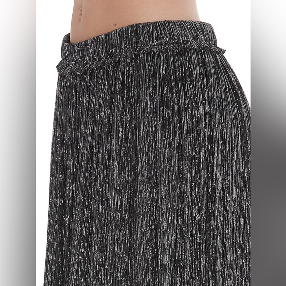 Isabel Marant Étoile Beatrice Gunmetal Metallic Skirt Size 38 - Picture 4 of 16